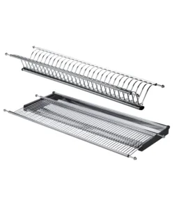 Bestseller Kit scolapiatti in acciaio inossidabile per pensile da 80 cm